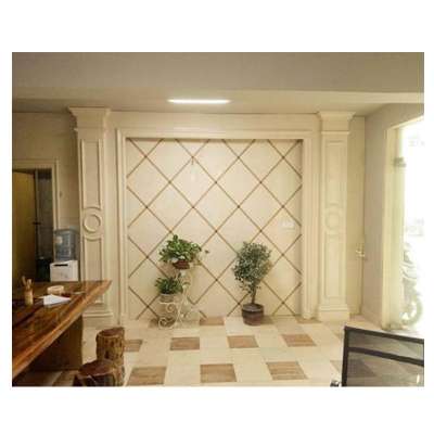 Brothers Stone polished oman beige marble TV background