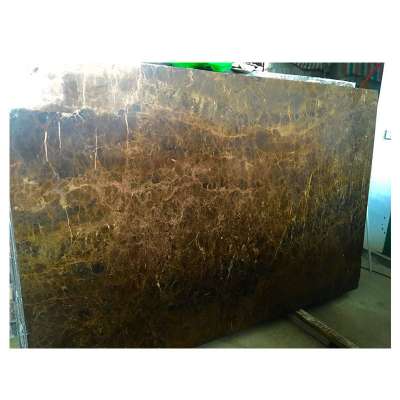 Brown colored emperador dark polished marble tiles 5 1/2x5 1/2