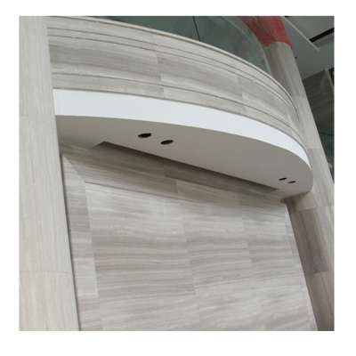 New hot sale product TV background wall tiles white wood slab natural marble slabs