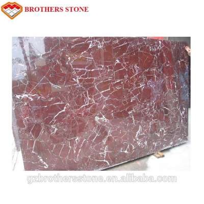 Rosso Levanto Polished Marble Slabs Red Polished Marble Floor Covering Tiles