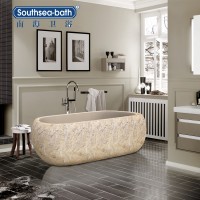 Cream Marble Bathtub